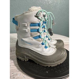 Columbia Girls Bugaboot Celsius Snow Boot Waterproof Winter Omni Heat Blue Sz 2Y